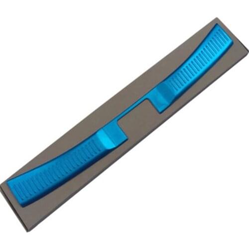 Car Rear door trunk interior Rear Bumper Protector sill Trunk Tread Plate Trim for Suzuki S-CROSS 2014 2015 2016 Car styling