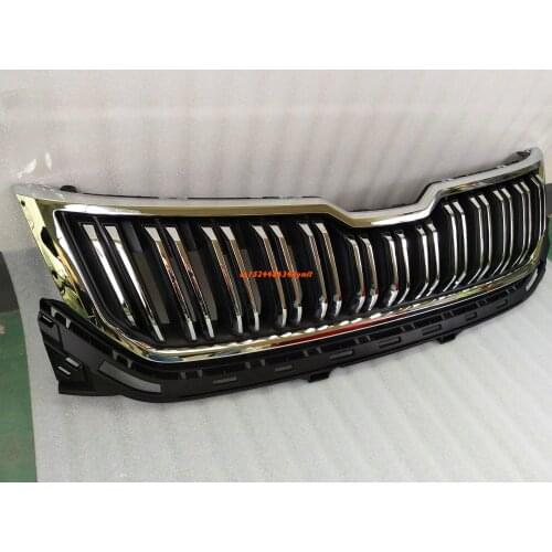 For SKODA KODIAQ 2017 2018 2019 Car Accessories High Quality ABS Painted Car Front Grill, Water tank Cover Front Grill Grill