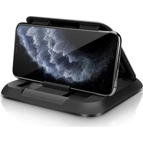 Carbon Fiber Car Phone Holder Dashboard Universal 3 to 7 inch Mobile Phone Clip Mount Bracket For iPhone XR XS MAX GPS Stand