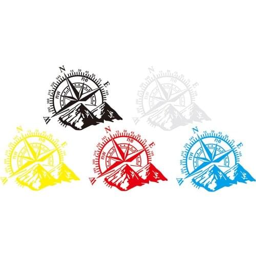 Car Compass Rose Navigate Off Road Sticker Universally Personality Mountain Compass Hood Decal Auto Styling Accessories