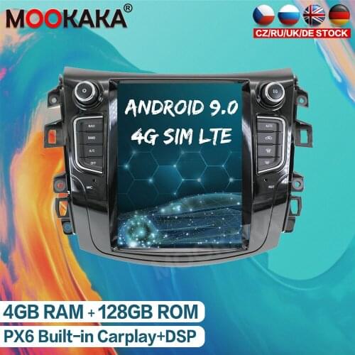 For NISSAN NP300 2014 - 2019 Android 9.0 4G + 128GB Tesla Style Car Multimedia Player Radio GPS Navigation Auto Stereo Head Unit