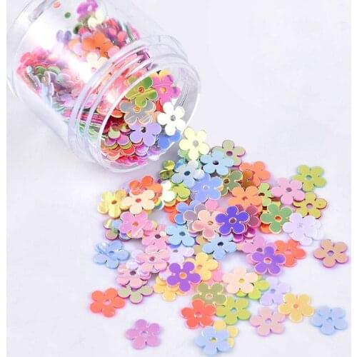 10ml PVC Flower Material Sequins Kindergarten Handmade Multi Usage Craft Manicure Nails DIY Accessories Nail Decoration Jewelry