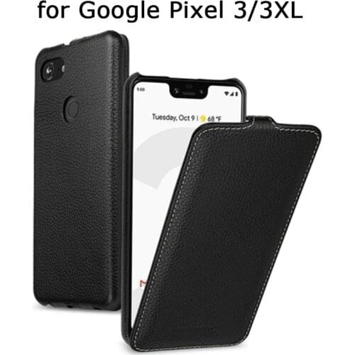 Business Flip Case for Google Pixel3 Genuine Leather Cover Shell for Google Pixel 3 3XL Phone Case with Phone Holder Pixel 3XL