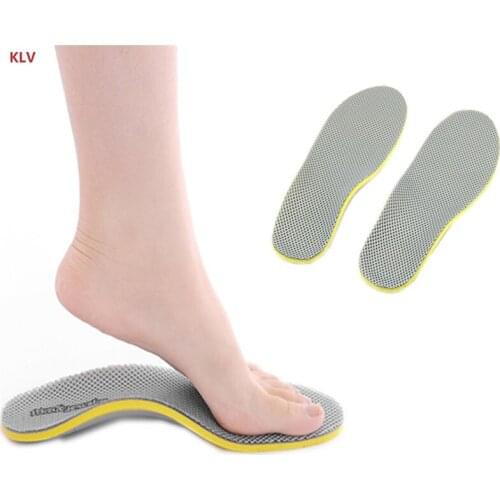 KLV US 7.5-12.5 Men Footful Arch Support Insoles Flat Shoes Pads With Cuttable NEW