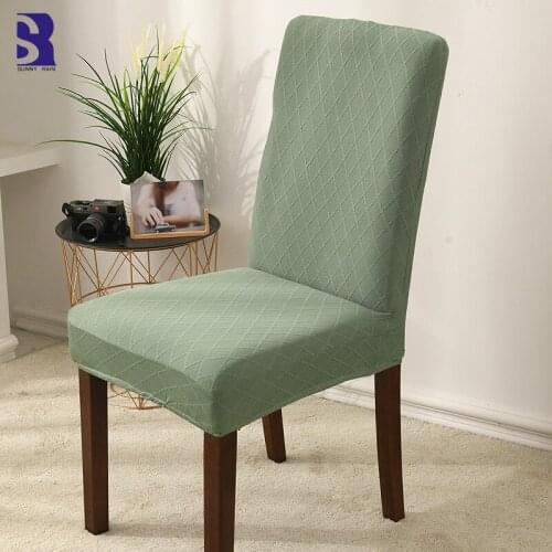 SunnyRain 4-Piece Jacquard Spandex Chair Cover Set Elastic Dining Chair Covers Slipcover for Dining Chair
