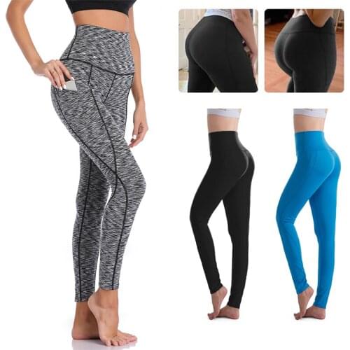 Female Black High Waist Push Up Leggings For Women Gym Fitness Workout Sports Casual Leggins Mujer Breathable Slim Pants Indoor