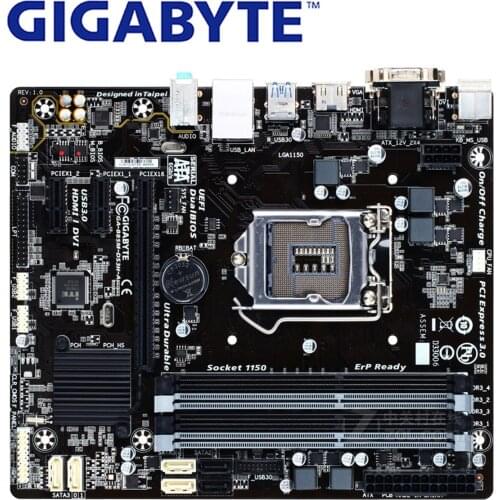 LGA 1150 DDR3 Gigabyte GA-B85M-DS3H-A 100% Original Motherboard 32G B85 B85M-DS3H-A Desktop Mainboard SATA III Systemboard Used