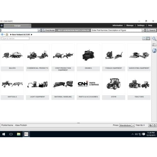 New Holland AG Europe Net NGPC [10.2020] Next Generation Spare Parts Catalog OFFLINE