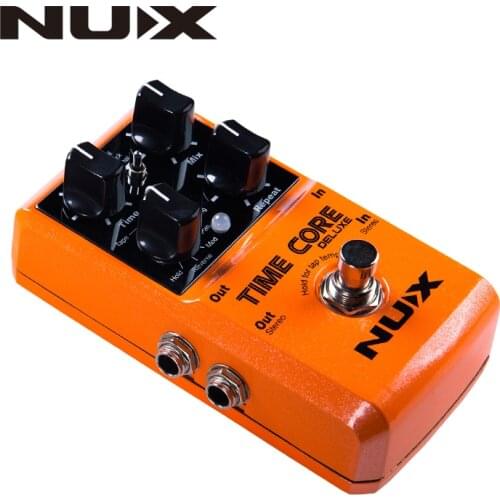 NUX Time Core Deluxe Delay Pedal Guitar Effect Pedal with Looper Tone lock True Bypass Upgrade mode With Pedal line and picks