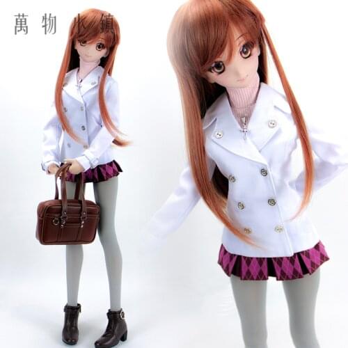 Accept custom Sword Art Online Yuuki Asuna 1/3 1/4 DD MSD BJD Clothes Daily clothing uniform