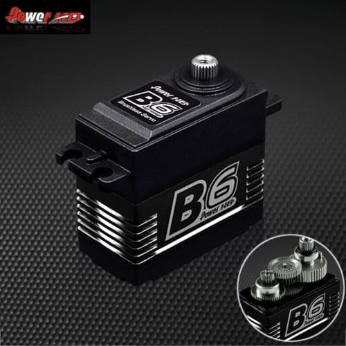 Power HD B6 9KG High Torgue Brushless Matel Gear Servo for Rc Drone Aircraft