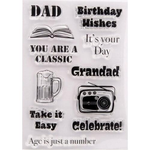 Silicone RUBBER Clear Stamps CUTTING DIES For Scrapbooking letter LETTERS DIY PAPER Album Cards MAKING EMBOSSING FOLDER MOLD