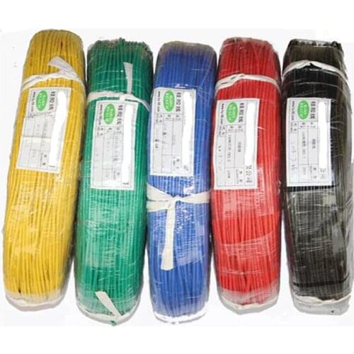 10 Meter 24AWG Silicone Wire Ultra Flexiable Test Line Cable tinned copper lamp soft Wires Cables