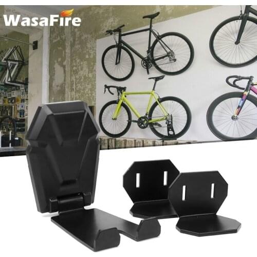 Foldable Bicycle Wall Holder Mini 20KG Load Wall-mounted Bike Storage Stand Mount MTB Pedal Hook Wheel Hanger Parking Rack