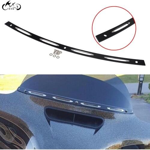 Motorcycle Black Batwing Fair Windshield Windscreen Trim For Harley Touring Electra Street Tri Glide 1996-2013 FLHTK FLHX FLHTC