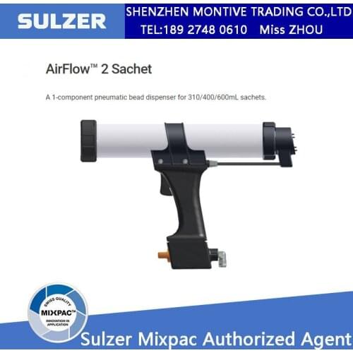 AirFlow 2 Sachet A 1-Component Pneumatic Bead Dispenser For 310/400/600mL Sachets Save Pressure Industrial Gun Cartridge Sealan