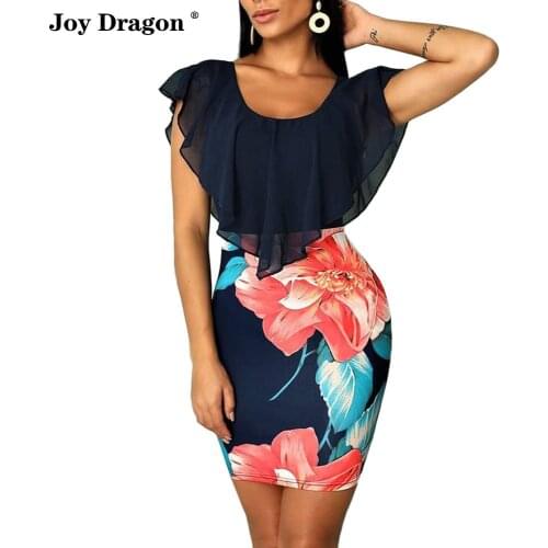 Women Dresses New Arrival 2020 Vetement Femme Vestidos Mujer Verano Sukienki Plus Size Sukienka Mini Vestido Cortos Floral Dress