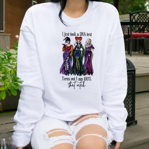 Women Sanderson Sisters sweatshirts Retro Halloween Hoodie Funny Vintage Halloween Graphic Sweatshirts Unisex Sweatshirt