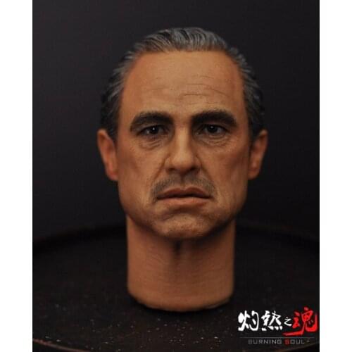 1/6 figure Accessory The Godfather headsculpt Marlon Brando head shape for 12" Action figure doll,Not included body and clothes