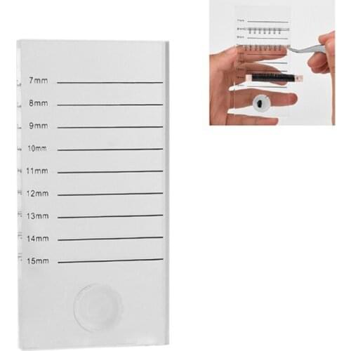 1PCS Clear Lash Tile Acrylic Pallet Individual Eyelash Extension Glue Plate Volume Eyelashes Stand Dispossible Glue Holder Cap