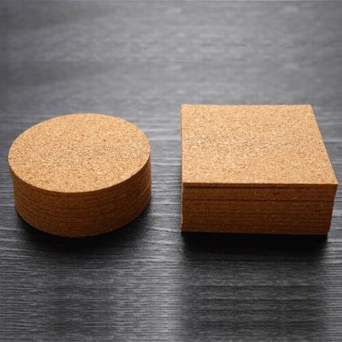 10pcs Ordinary Round Cork Coaster Coffee Coaster Drink Tea Placemat Wine Table Mat Coaster Tea Coffee Mug Drinks Holder