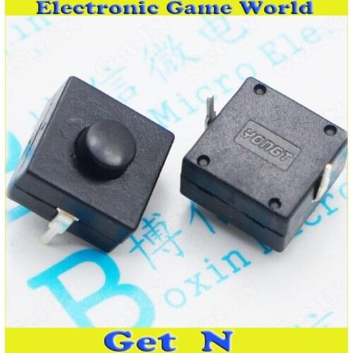 1000pcs 112D 2DIP Flashlight Switches Push Button Switches Self Locking Power Switch