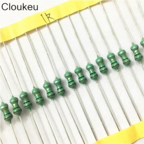 20Pcs 0410 1uH 1R0K Color Code Inductance Inductor 1/2w 1uH 1R0K 1R