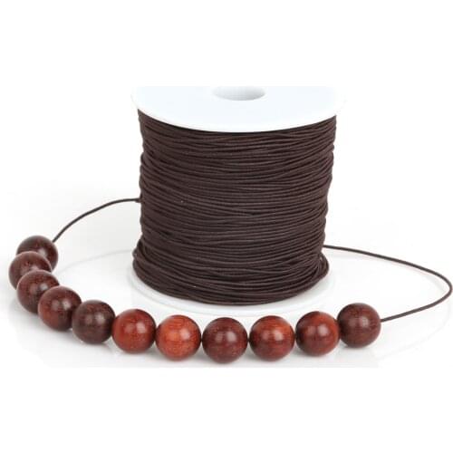 5 Colors Choice Round Elastic Cord Beading Stretch Thread String Rope for DIY Jewelry Bracelet Making Supplies 0.8mm 1.2mm 1.5mm