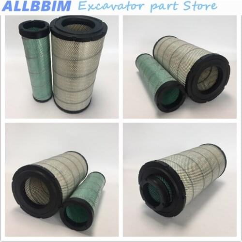 For STRONG construction machine GC208LC-8 218-8 228-8 258-8 Excavator accessories air filter element high quality accessories