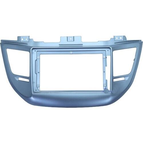 Car Fascia Navigation Fascias Dash Frame Kit For 9" Universal Android Multimedia Player For Hyundai iX35 Tucson 2015 2016 2017