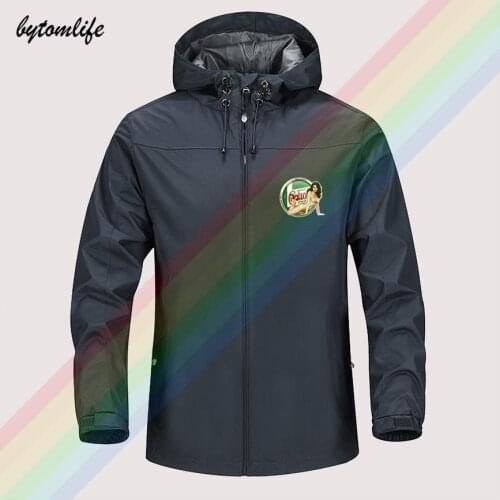 Castrol Wakefield Motor Oil Sexy Woman Autumn Winter Sailing Hiking Outdoor Hooded Windproof Jacket Men Top Quality Soft