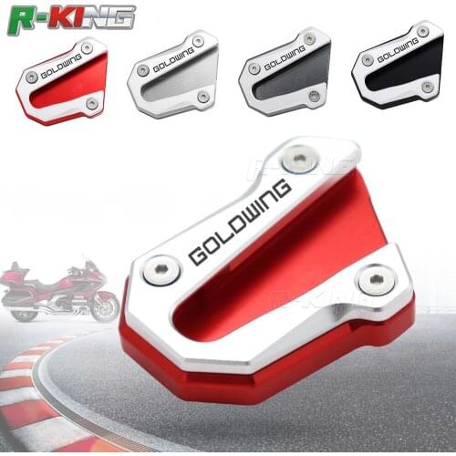 For Honda Goldwing GL1800 GL 1800 2018 2019 2020 Motorcycle CNC Kickstand Foot Side Stand Extension Pad Support Plate Enlarge