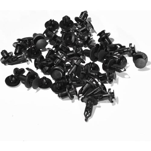 40Pcs 7mm-10mm Car Rivet Fastener Push Clips 4 styles Auto Hole Rivet Retainer Push Engine Cover Car Door Trim Panel Clip