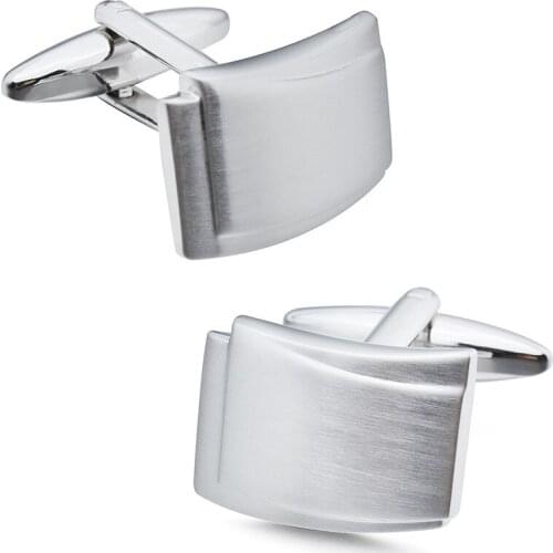 Factory Retail Square Cufflinks Classic Metal Design Mens French Shirt Cuff Links for Wedding Business