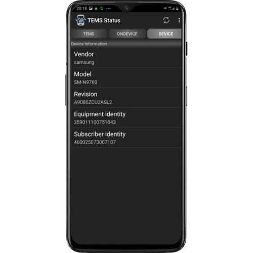 Tems&Nemo Oneplus 6T Tems Pocket 4G test phone