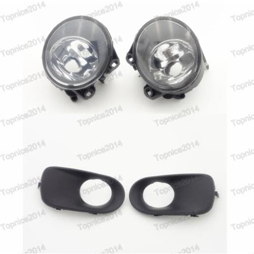 1Set Clear Lens Bumper Driving Fog Lamp Lights Kit W/Bezel Covers For BMW E53 X5 2005-2006
