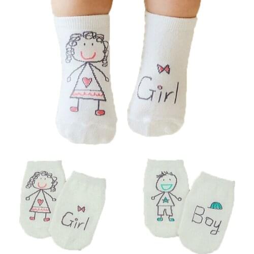 Cute Baby Socks 0-4 years Cotton Lace Breathable Baby Girls Socks Non-slip Newborn Infants Soft Socks For Boys And Girls CS.35