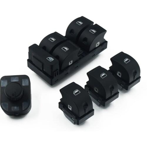 Power Electric Master Window Mirror Control Switch 5PCS/SET For AUDI A4 S4 B6 B7 RS4 SEAT Exeo 8E0959851 8E0959855 8E0959565A
