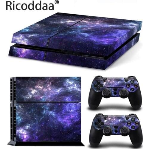 Starry Sky Game Stickers For PS4 Stickers Console Skin PS4 Controller Skins Cover For PlayStation4 Game Accessories