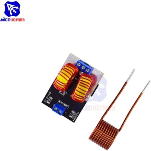 Diymore DC 5-12V Mini ZVS Low Voltage Heating Power Supply Module Induction Heating Board with Tesla Coil