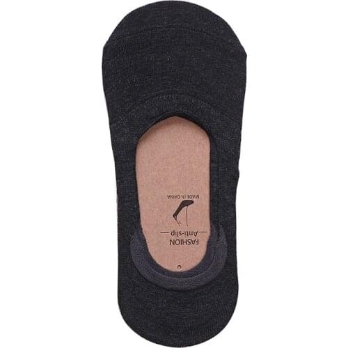 Summer thin ladies boat socks pure color cotton shallow mouth ladies socks invisible ring silicone non-slip women socks