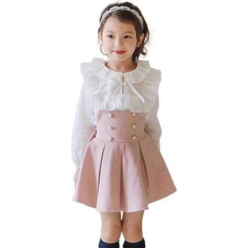 2-10 Yrs Girls Princess Dress+long sleeve T-Shirt 2 Pieces Set For Wedding Party Child Clothing Autumn 2018 New Spring Dress