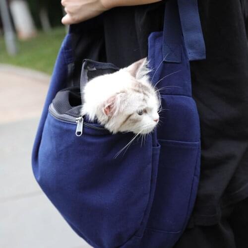 Portable Pet Travel Bags Breathable Cat Bag Dog Basket Diagonal Shoulder Prevent Cats From Escaping Small and Medium Pet Bag