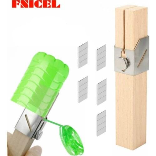 Portable DIY Plastic Bottle Cutter W/ Spare Blade Outdoor Household Bottles Rope Tools Craft Bottle Rope Cutter Creative Tool
