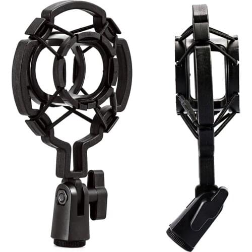 1Set Universal Microphone Shock Mount Clip Holder Metal Shock Mount Microphone Stand Mic Mount Bracket Holder 3Kg Shock Mount