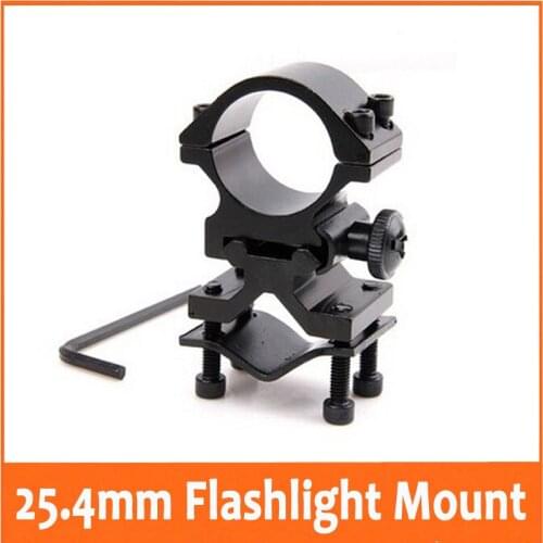 25.4mm Metal Universal Laser Flashlight Riflescope Rifle Scope Torch Stand Pipe Clamp Mount