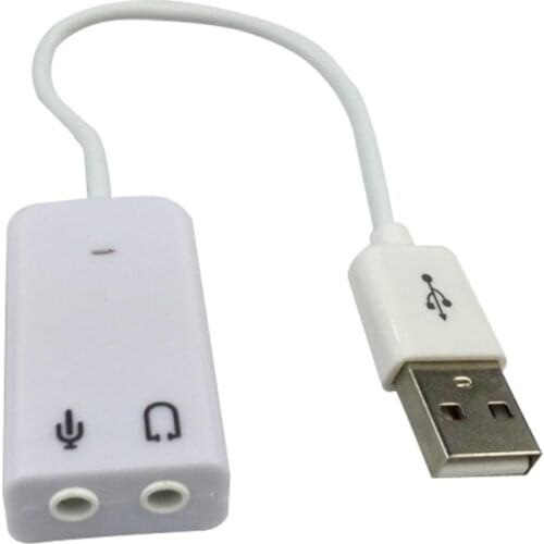 New Sienoc USB 2.0 Virtual 7.1 Channel Xear 3D External USB Sound Card Audio Adapter for Windows XP Win 7 8 Linux Vista Mac OS