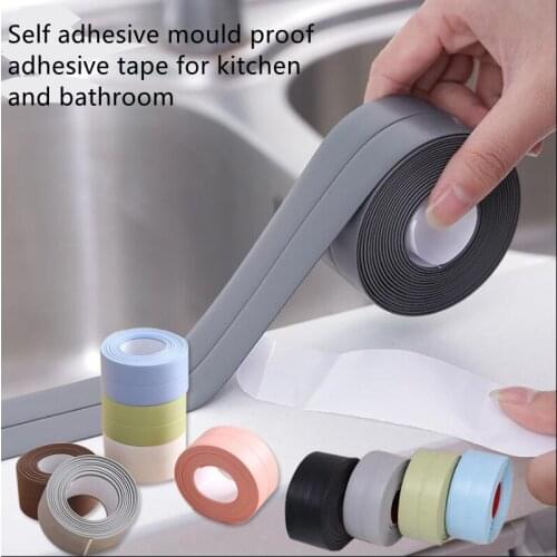 Bathroom Kitchen Shower water proof mould proof tape Sink Bath Sealing Strip Tape Self adhesive Waterproof Plaster GYH