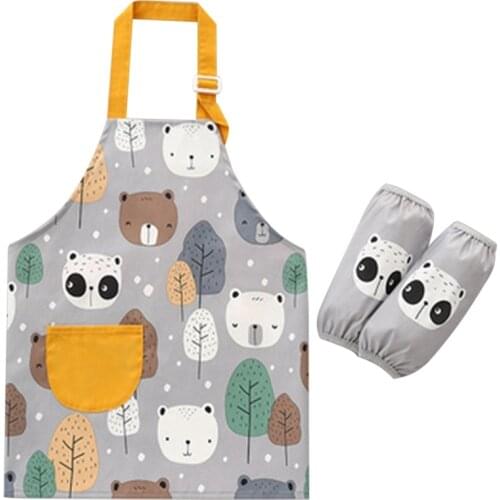 Boys and Girls Waterproof Apron, Cooking, Painting, Gardening, Feeding Bib Apron