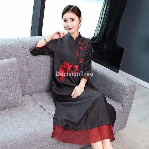 2021 chinese dress women traditional silk satin cheongsam sexy qipao flower wedding vintage qipao chinese traditional dress
